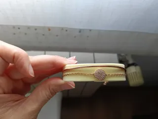 Pulsera Swarovski Baño Oro Rosa