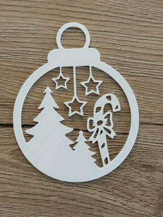 Coppia decorazioni natalizie