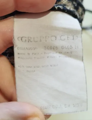 Gonna vintage lana Valentino beige/marrone