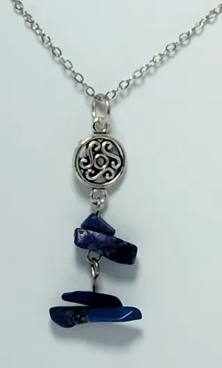 Colgante Ref: 1026. Piedra Lapislázuli y Cadena