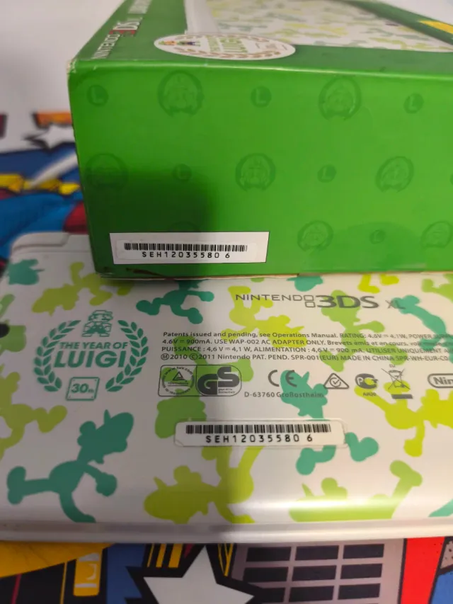 Nintendo 3DS XL Luigi Special Edition Branca