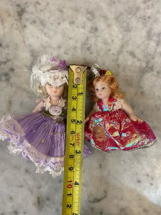 3 Bambole piccole vestite