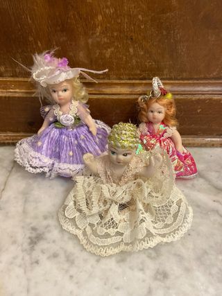 3 Bambole piccole vestite