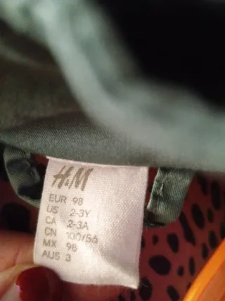 Cappotto verde per bambini taglia 98