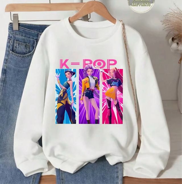 Camiseta K-Pop Multicolor