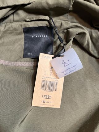 Trench Scalpers Premium Soft Verde Talla M