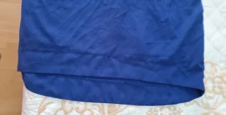 Vestido fiesta azul manga larga