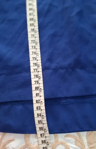 Vestido fiesta azul manga larga