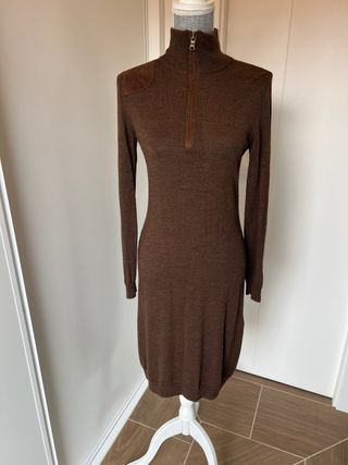 Vestido Lana Ralph Lauren Marrón