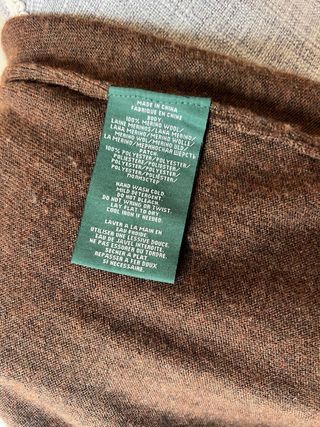 Vestido Lana Ralph Lauren Marrón