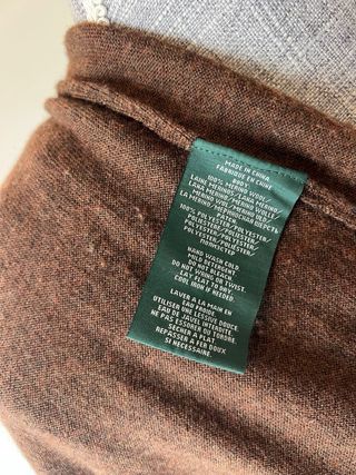 Vestido Lana Ralph Lauren Marrón