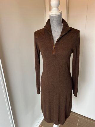 Vestido Lana Ralph Lauren Marrón