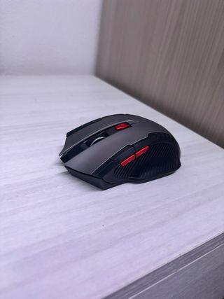 Mouse Gaming Wireless Grigio Rosso