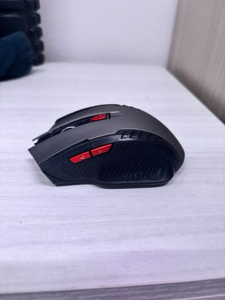 Mouse Gaming Wireless Grigio Rosso