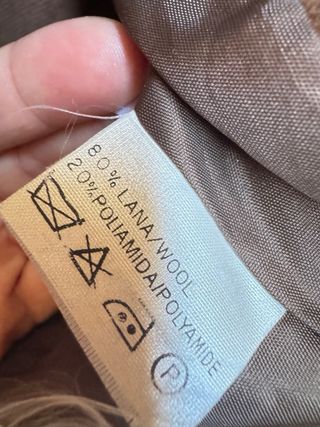 Chaqueta militar lana marrón