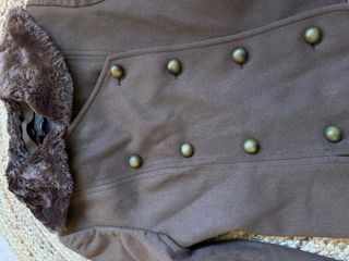 Chaqueta militar lana marrón