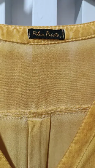 Blusa Pilar Prieto Mostaza Talla S