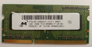 RAM So-Dimm 1GB DDR3 PC3-8500S