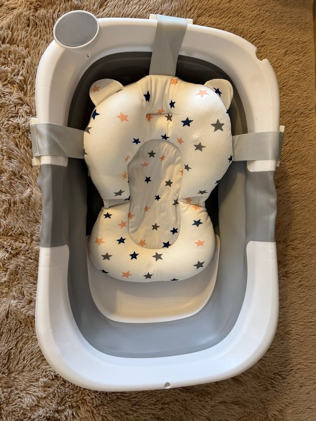 Bañera Plegable Bebé con Cojín Estrella