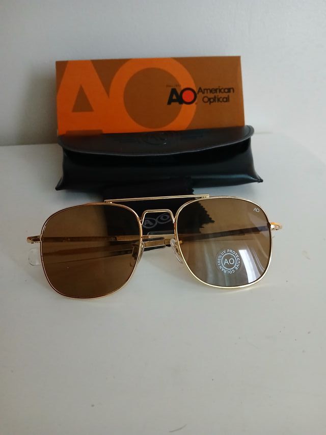 Gafas American Optical Doradas Marrones