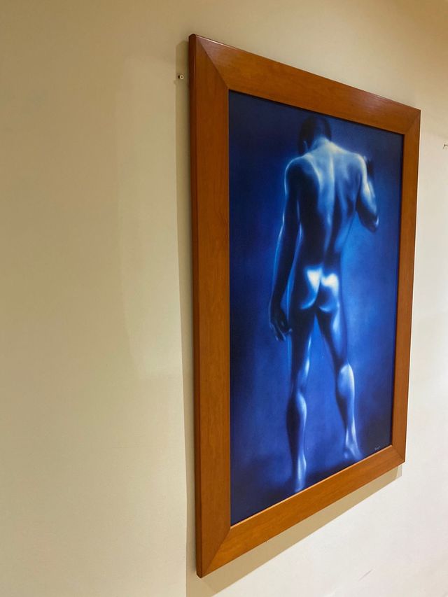 Cuadro Cuerpo Masculino Azul