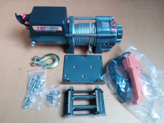 Cabrestante winch 1600kg 12V con mando distancia