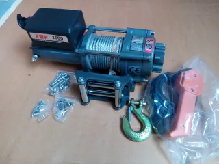 Cabrestante winch 1600kg 12V con mando distancia