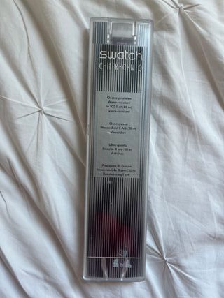 Reloj Swatch Chrono Piel Marrón y Dorado