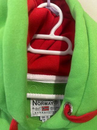 Sudadera Geographical Norway Verde Hombre