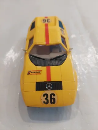 Coche Scalextric Amarillo Clásico