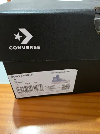 Converse Morado/Plateado Mujer