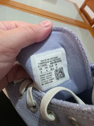 Converse Morado/Plateado Mujer