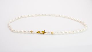 Parure perle oro giallo 18 kt