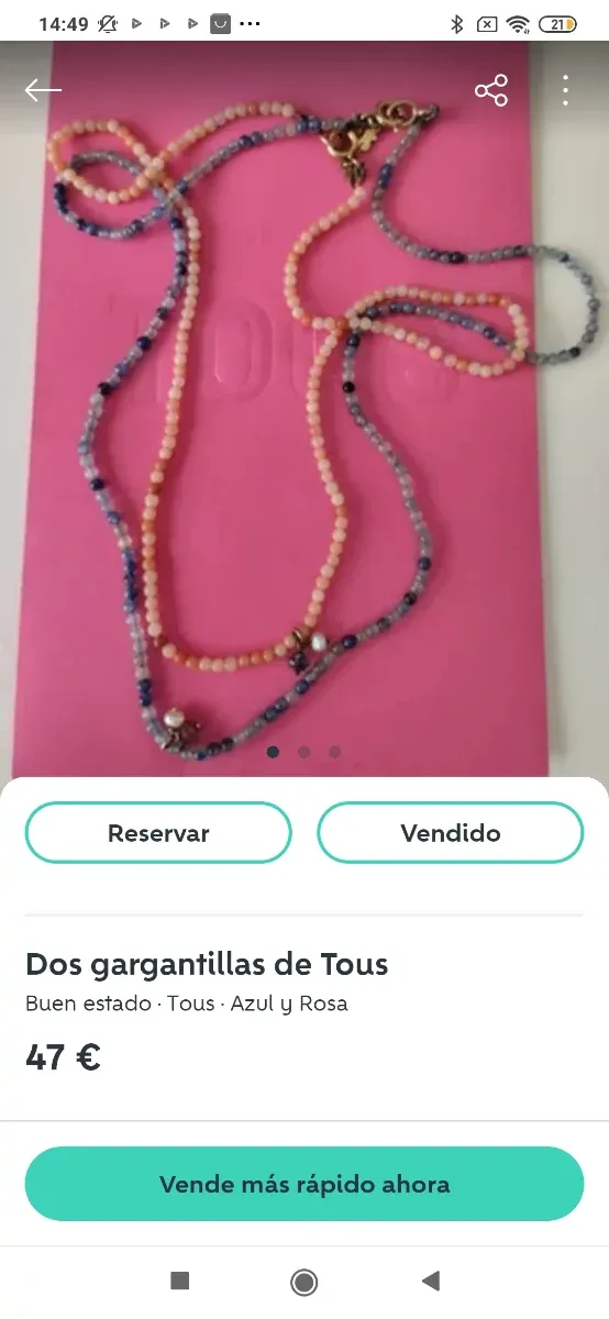 Dos Gargantillas Tous