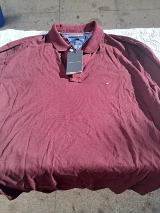 Polo Tommy Hilfiger Vino Talla xxl