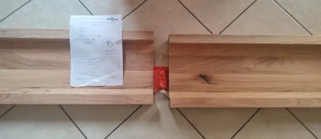 Mensola rovere massello