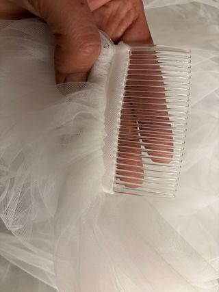 Velo da sposa  bianco , con pettinino 5metri