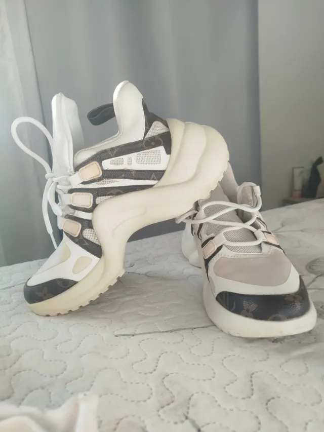 Bambas Louis Vuitton Blancas y Marrones