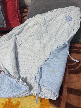 Saco de dormir azul bebé