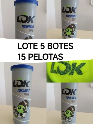 Lote 5 botes pelotas pádel LOK Casi Regalo