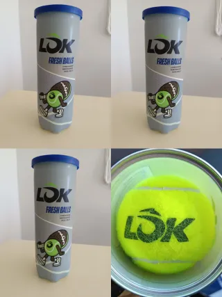 Lote 5 botes pelotas pádel LOK Casi Regalo