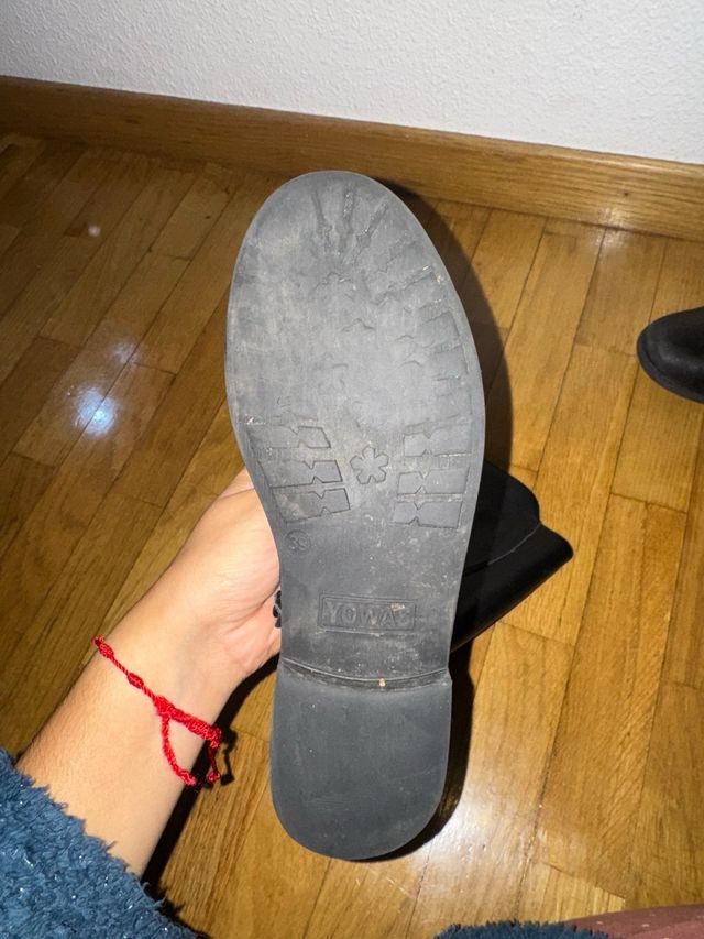 Botas de piel negras altas