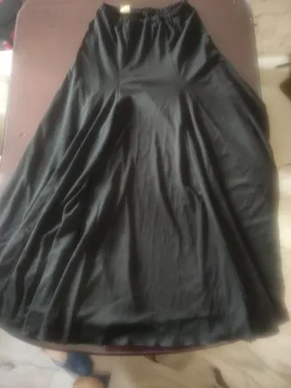 Falda Flamenco Poliéster Talla G Negra