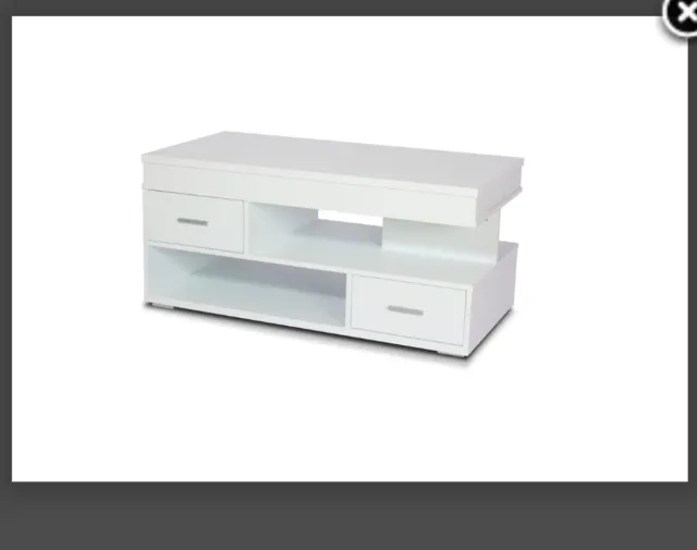 Mesa de centro elevable blanca