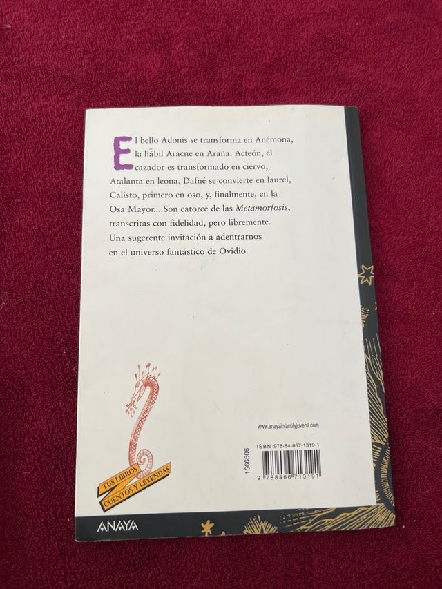 Las metamorfosis de Ovidio NEGOCIABLE