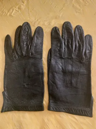 Guantes de Piel Negros