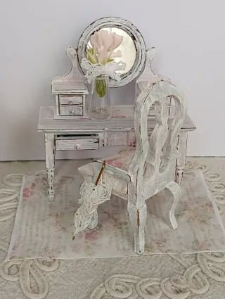 Miniatura toeletta dollhouse