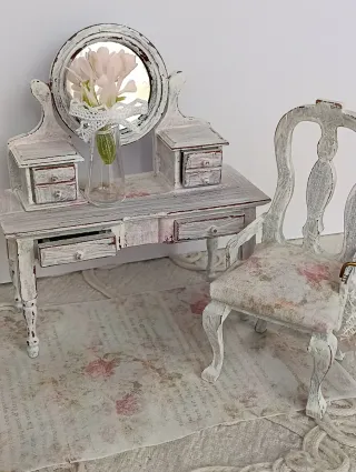 Miniatura toeletta dollhouse