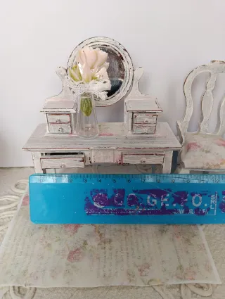 Miniatura toeletta dollhouse