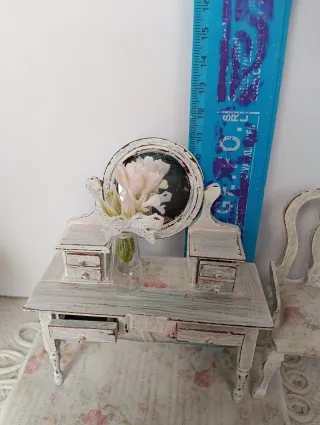 Miniatura toeletta dollhouse